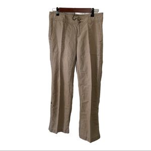 Tan linen pants